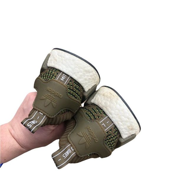 RARE 2018 adidas NMD R1 STLT Trace Olive Size 9 - Picture 7 of 16